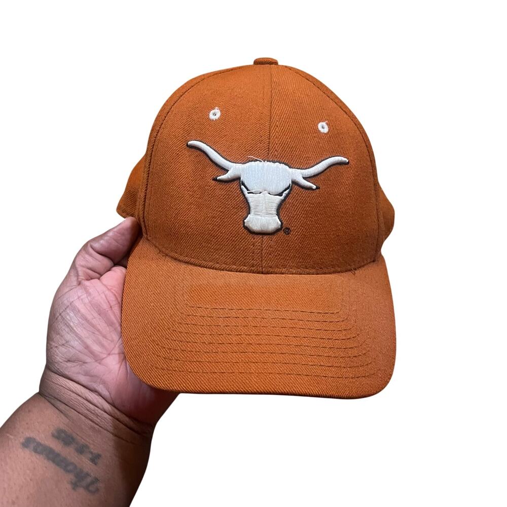 Texas Longhorns Hat Zephyr Fitted Size 7 Burnt Orange NCAA‎ Cap Embroidered